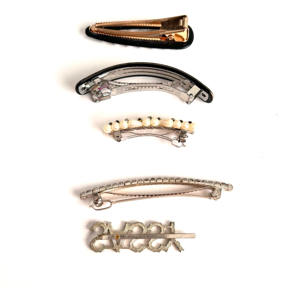 Hair Accessory Lot of 5 Barrettes Hair Clip Bobby Pin - Picture 3 of 7